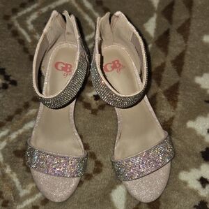GB Girls Sparkling Multi-Color Heels Size 2
